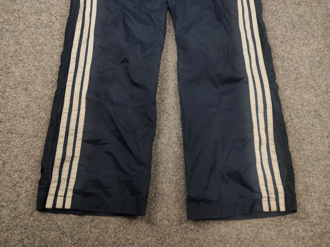 Adidas Vintage 80's Adidas Track Pants baggy Navy Blue 3-Stripes Size US 32 / EU 48 - 6 Thumbnail