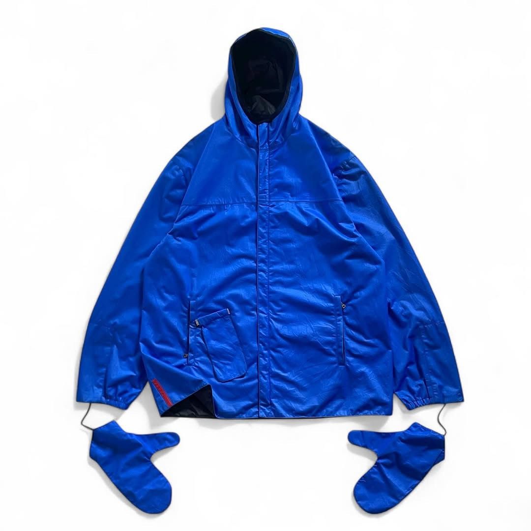Prada Sport AW99 Technical PTFE Gore-Tex Hidden Glove Jacket