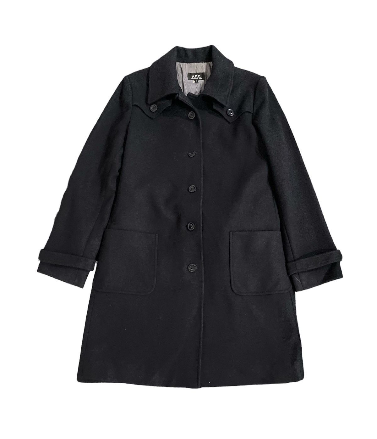 A.P.C. Vintage A.P.C Wool Long Jacket Size US S / EU 44-46 / 1 - 1 Thumbnail