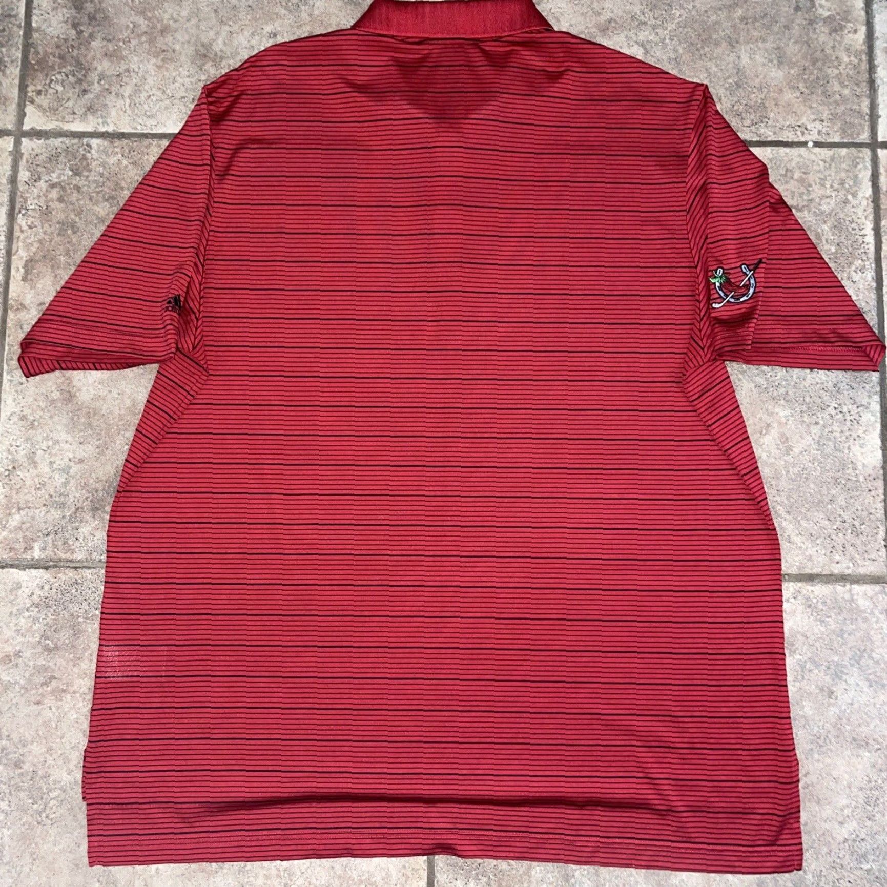 Adidas Adidas Men's Polo Shirt 2XL Red Striped Casual Sportswear Size US XXL / EU 58 / 5 - 4 Thumbnail