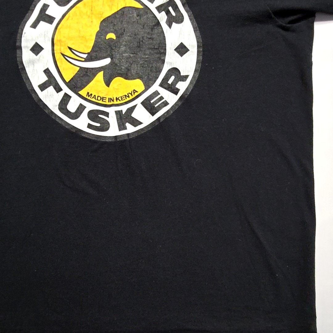 Vintage Vintage Tusker Beer Graphic Tee Black Elephant L Kenya Shirt Size US L / EU 52-54 / 3 - 3 Thumbnail