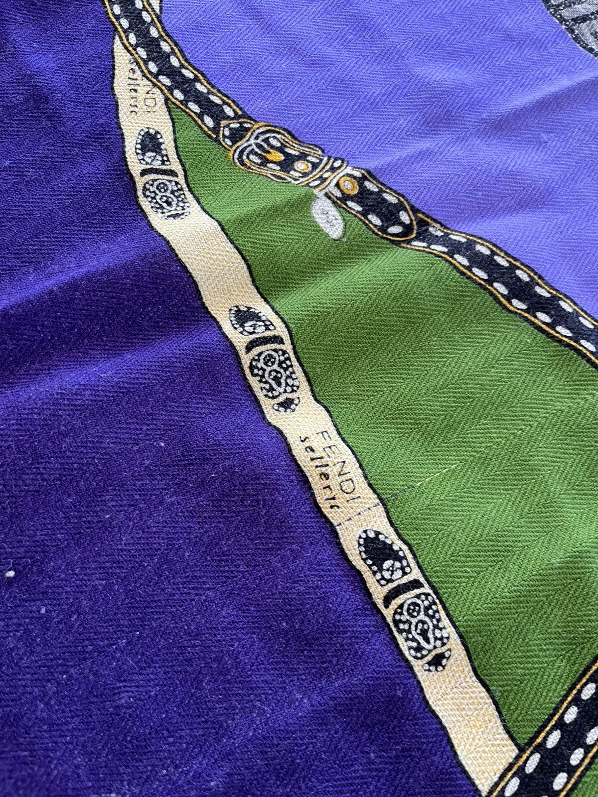 Fendi Rare 70s 80s Vintage Fendi Scarf Luxury Archive Y2K Size ONE SIZE - 14 Thumbnail