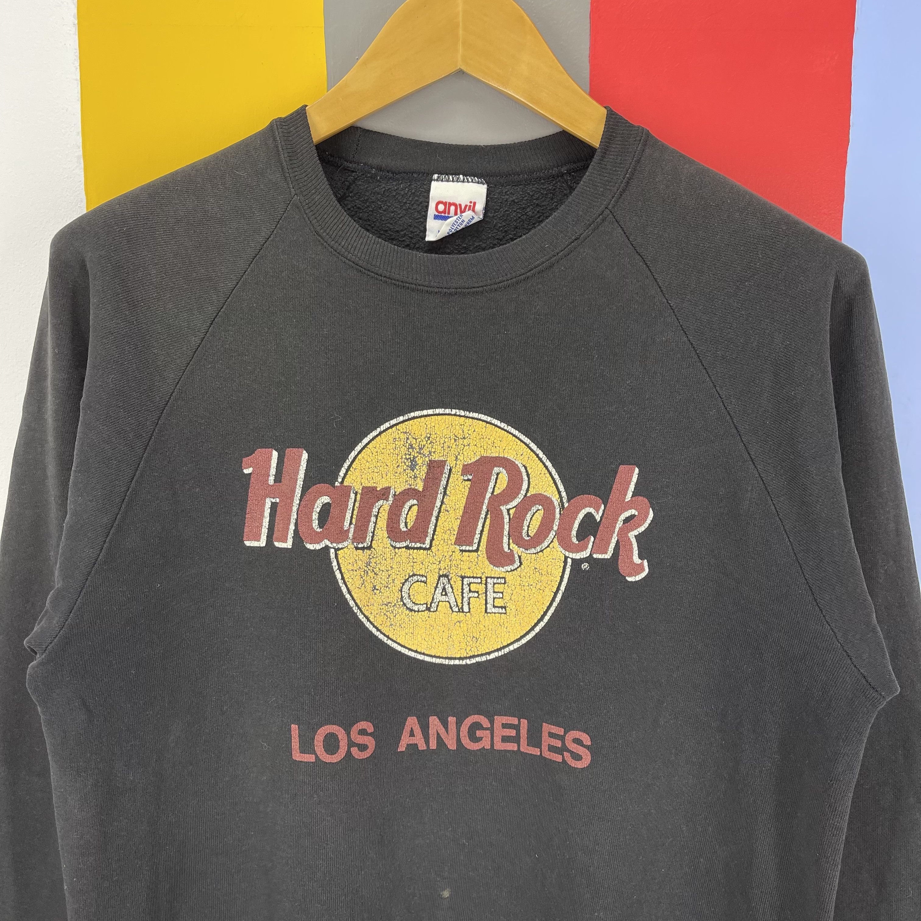 Anvil 90s Vintage HARD ROCK CAFE LOS ANGELES Sweatshirt #1317/AT Size US S / EU 44-46 / 1 - 2 Thumbnail