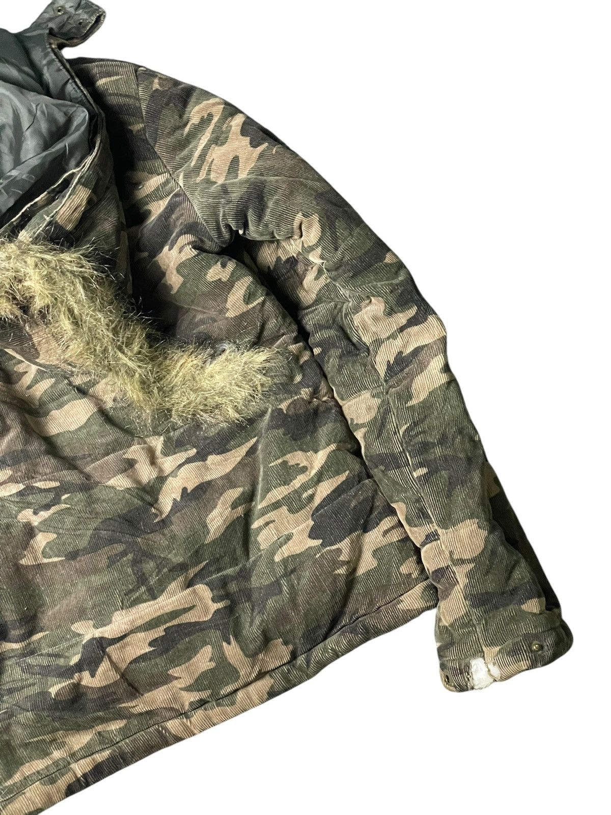 Japanese Brand × Vintage MISS ARTEMIS Brand Camo Fur Hooded Jacket (97) Size US XXS / EU 40 - 7 Thumbnail
