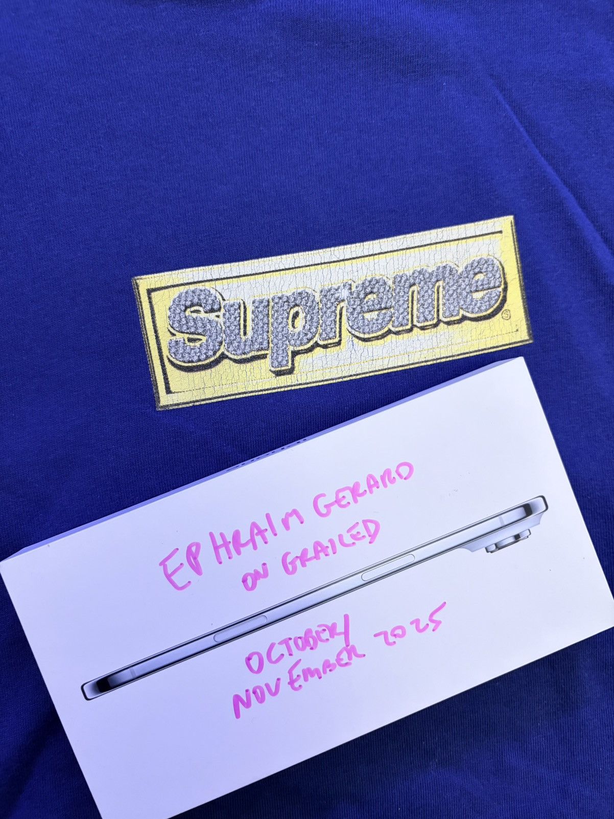 Supreme Supreme Bling Box Logo OG blue tee M Size US M / EU 48-50 / 2 - 3 Thumbnail