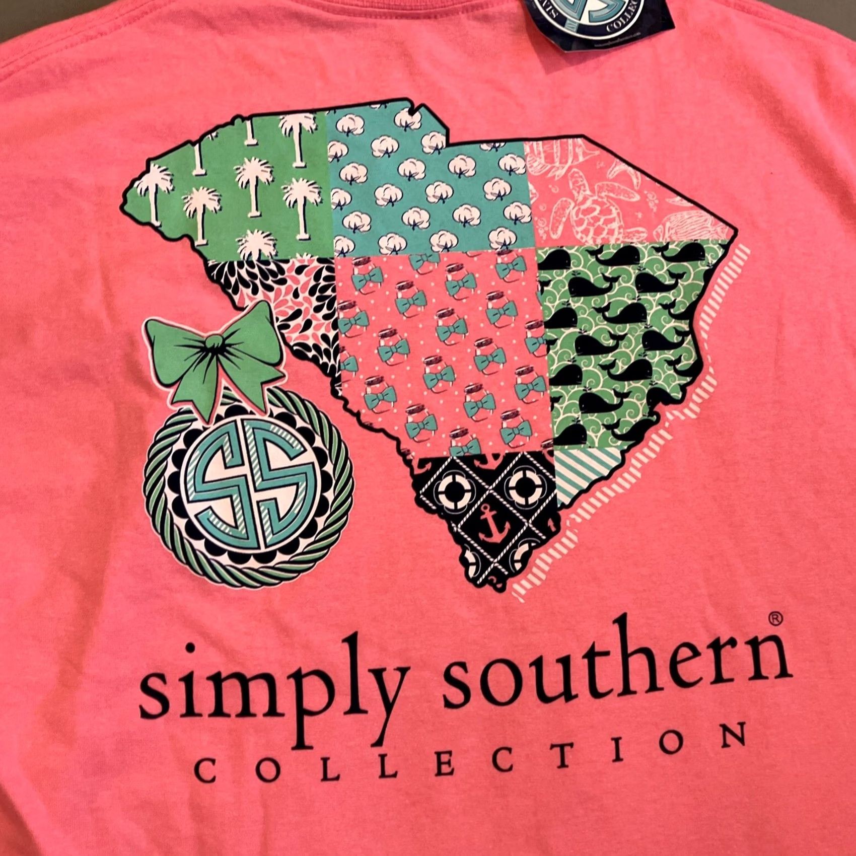 Vintage Simply Southern T-Shirt Pink Double Sided Graphic Shirt Large Mens Graphic Print NWT Primary Graphic Print Shirt Size US L / EU 52-54 / 3 - 5 Thumbnail