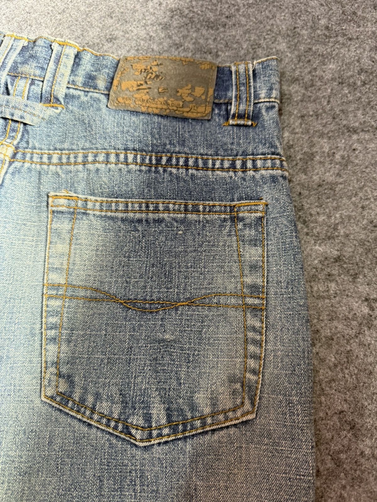 Beauty Beast × Japanese Brand Ignition Trompe L’oeil Pants On Pants Patched Denim Jeans Size US 27 - 21 Thumbnail