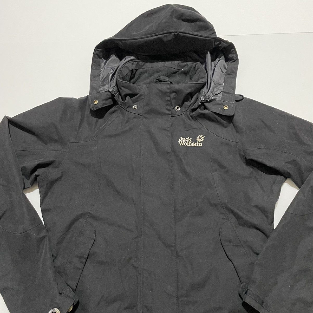 Jack Wolfskin Jack Wolfskin Black Women's Texapore Waterproof Coat Jacket Size S / US 4 / IT 40 - 2 Thumbnail