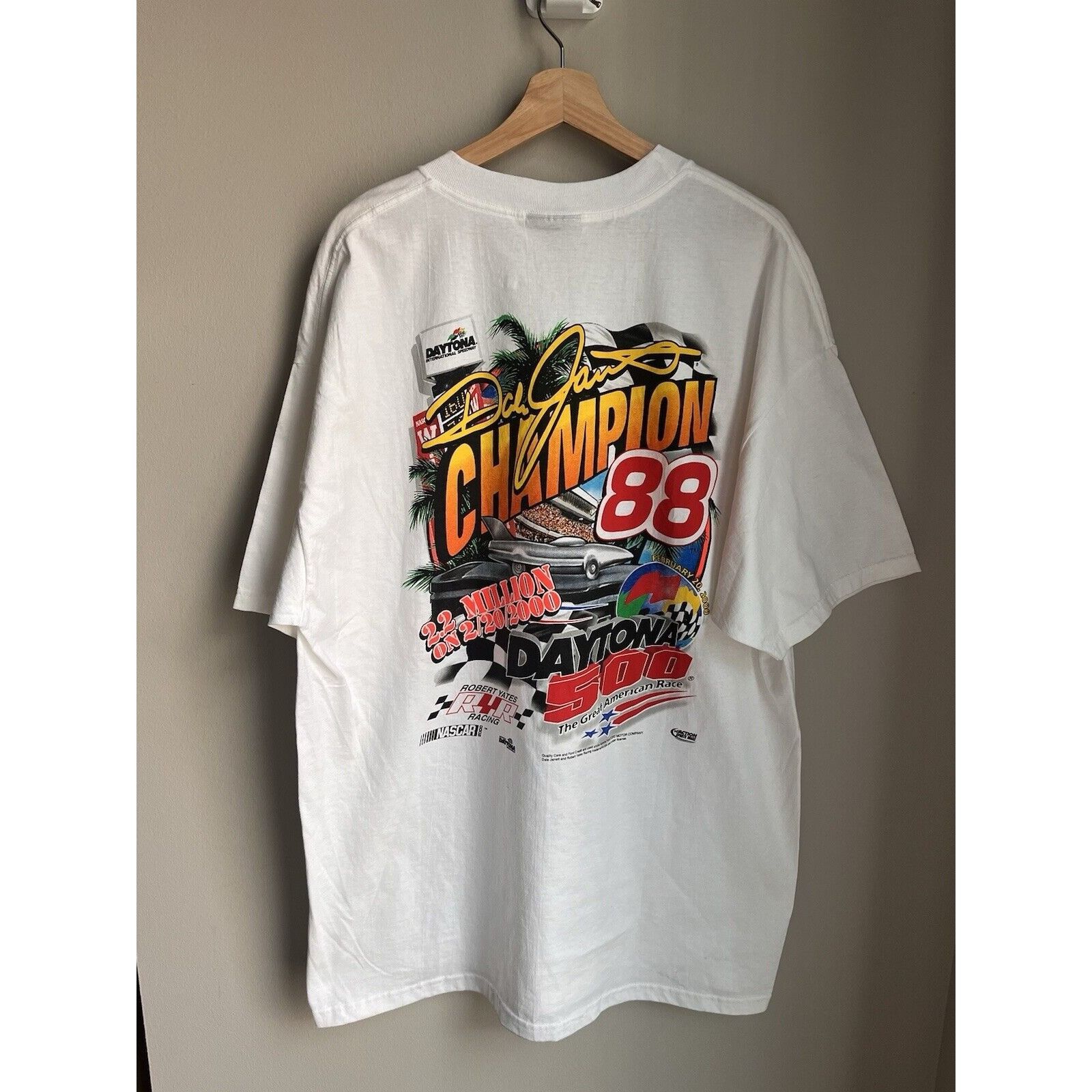 NASCAR NEW VINTAGE NASCAR RACING ROBERT YATES #88 DAYTONA 500 SHIRT Size US XL / EU 56 / 4 - 4 Thumbnail