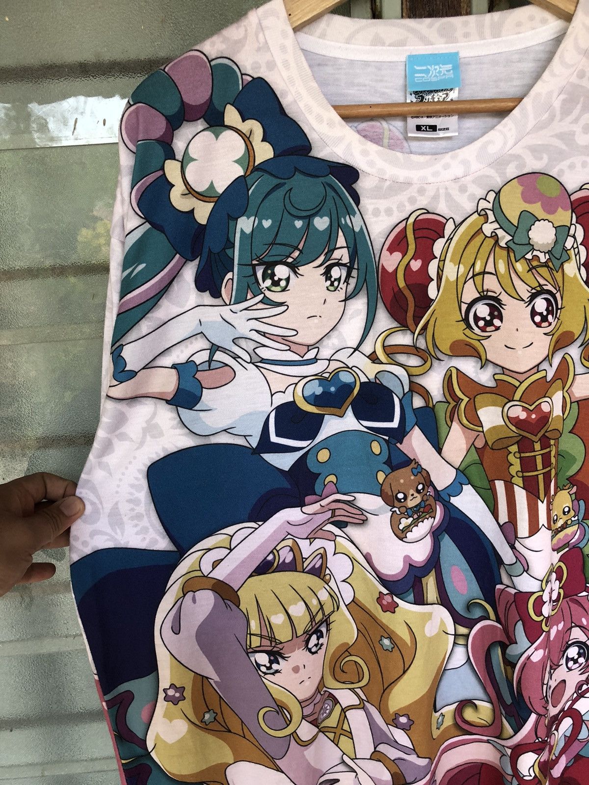 Anime Vintage Cospa Anime Delicious Party Pretty Cure Double Tee Size US XL / EU 56 / 4 - 6 Thumbnail