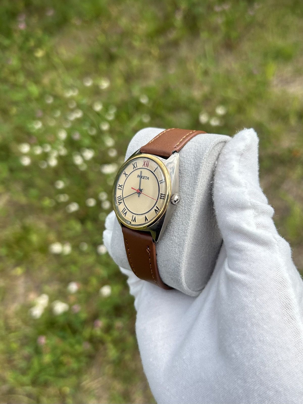 Vintage Vintage Watch Raketa Soviet USSR Mechanical Authentic 1980s Size ONE SIZE - 13 Thumbnail