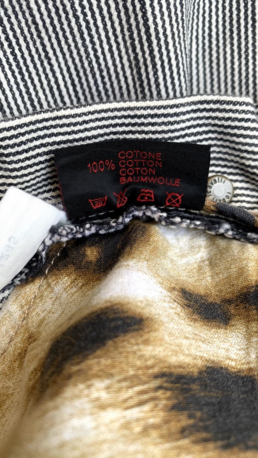 Roberto Cavalli Roberto Cavalli Bootcut Denim Stripe Print Provocateur Size 29" - 11 Thumbnail
