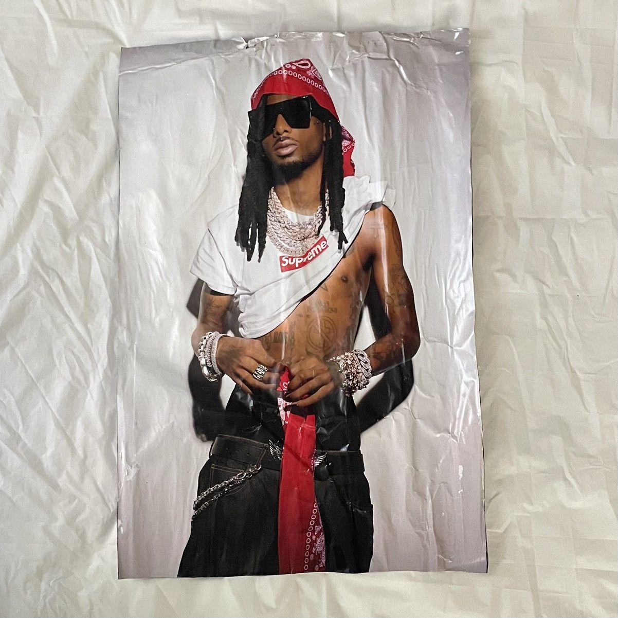 Pre-owned Supreme Playboi Carti For  Poster / 1 In White