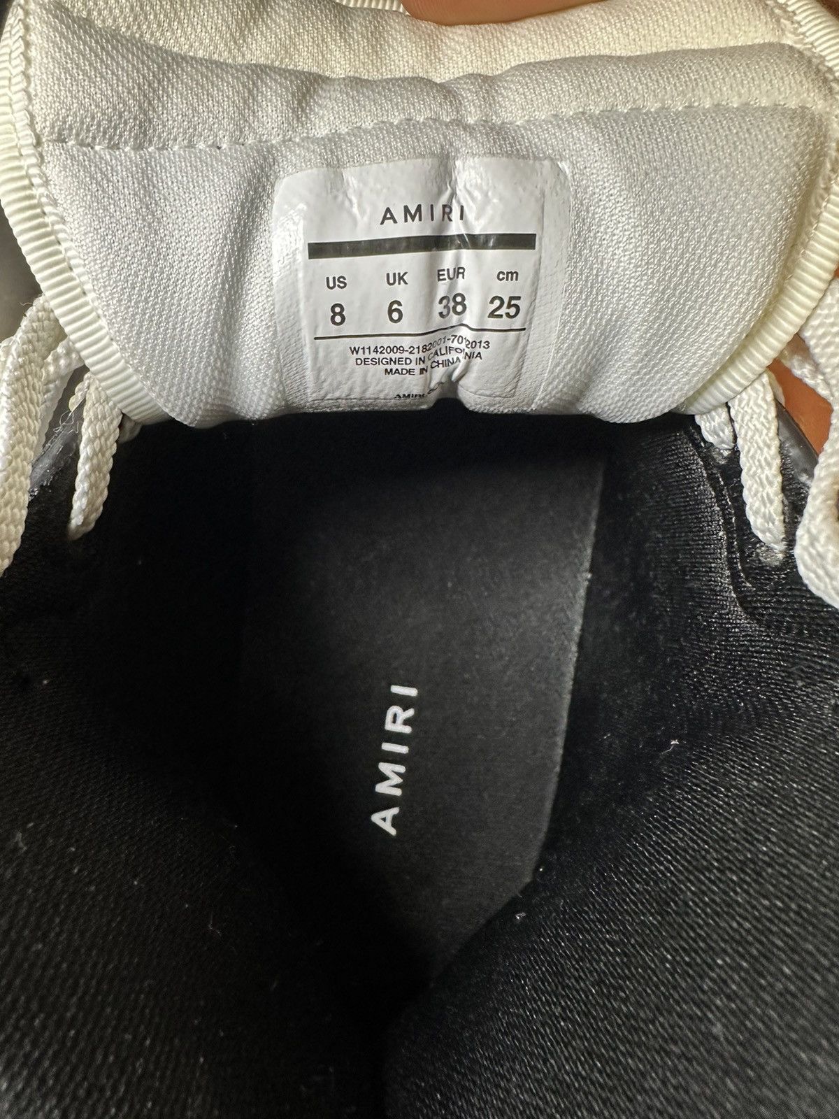 Amiri RARE AMIRI Skeleton "Skel-Top Hi" Sneakers - Women’s 38/US 8 Size US 8 / IT 38 - 13 Thumbnail
