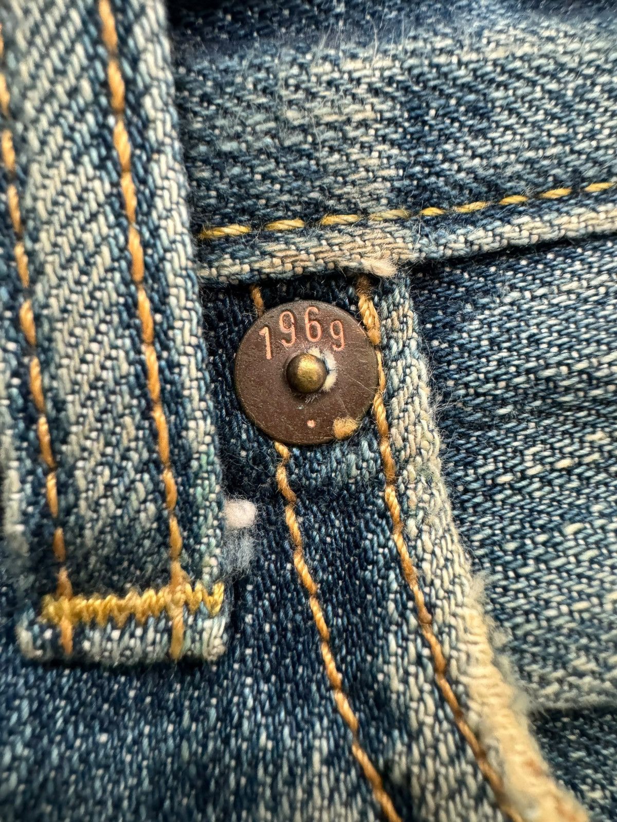 Gap 💸LASTDROP💸 Vintage Gap 1969 Blue Faded Distressed Jeans Size US 35 - 8 Thumbnail