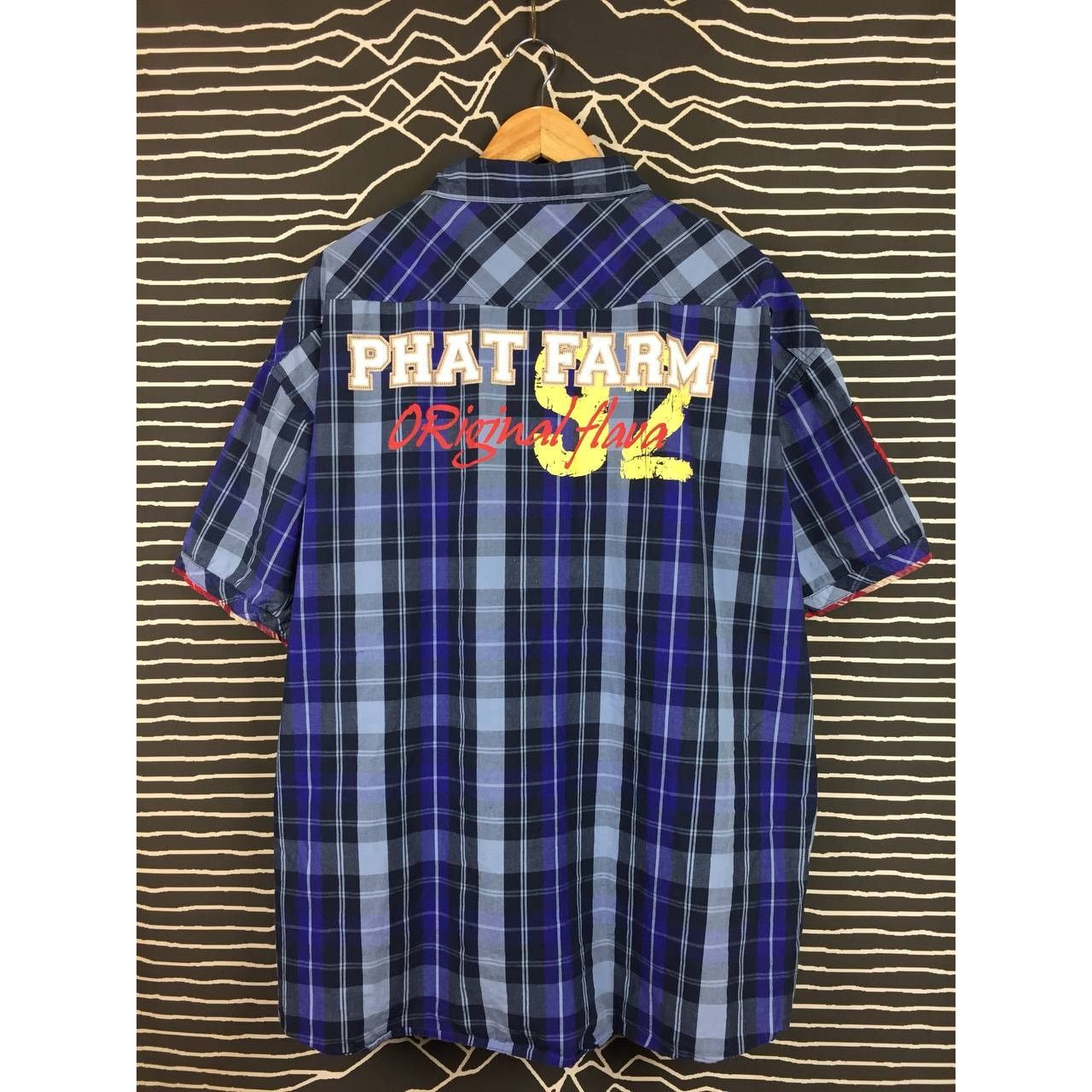 Phat Farm × Vintage Phat Farm Original Flava OG 90s Hip Hop Style Plaid Shirt Size US XXL / EU 58 / 5 - 1 Thumbnail