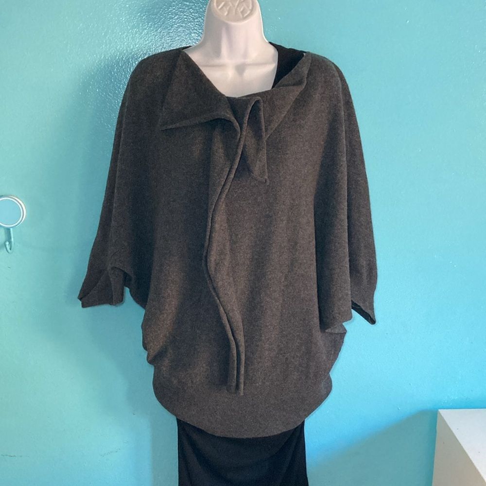 Vince Vince Womens Size L Gray Cashmere Pullover Dolman Sleeve Swe Size L / US 10 / IT 46 - 4 Thumbnail