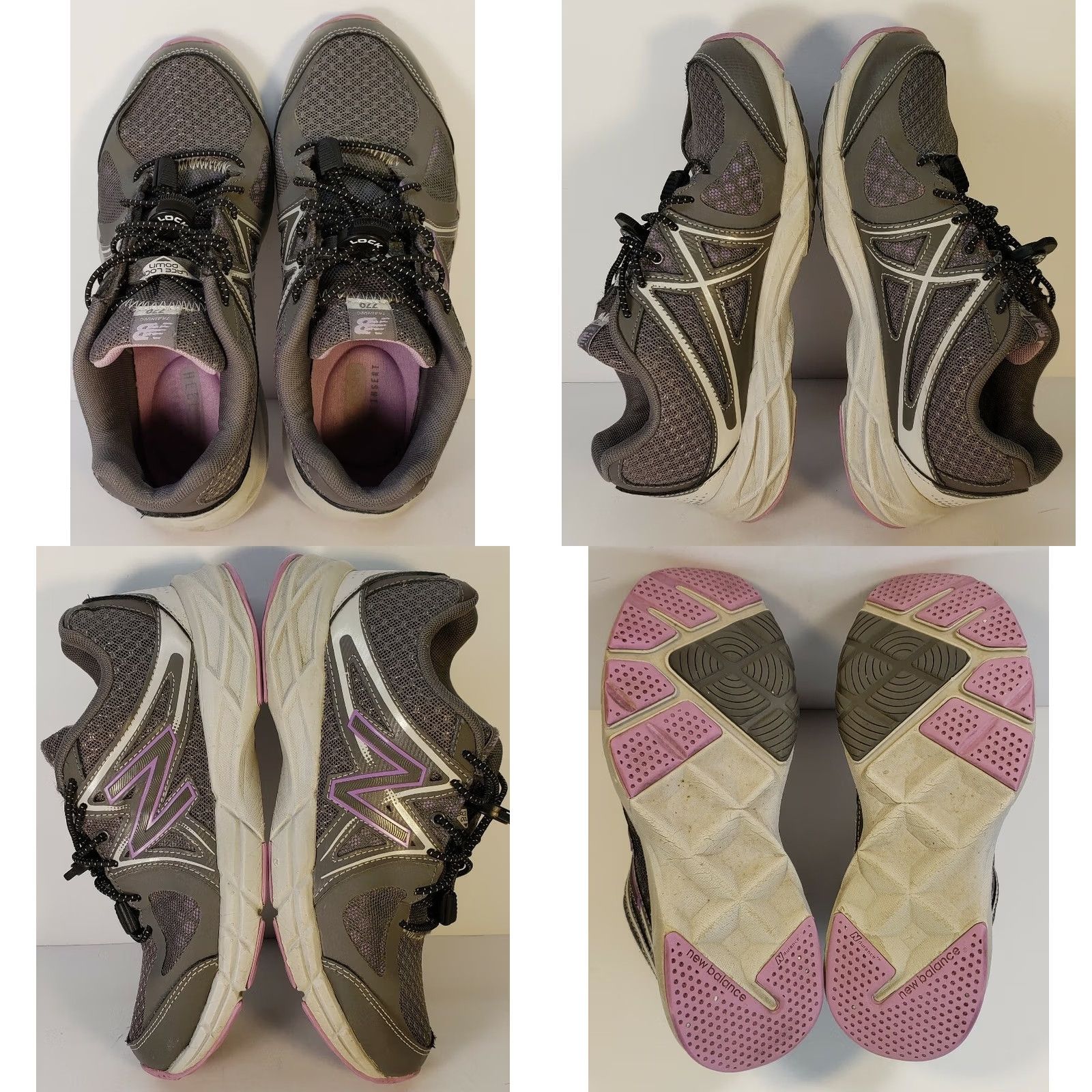 New Balance New Balance 770 Training Women's Size 6M Gray Lavender Elastic Laces Toggle Tie Sneaker Shoes Running Workout Casual Mens Womens Boys Girls Size US 4 / IT 34 - 8 Thumbnail