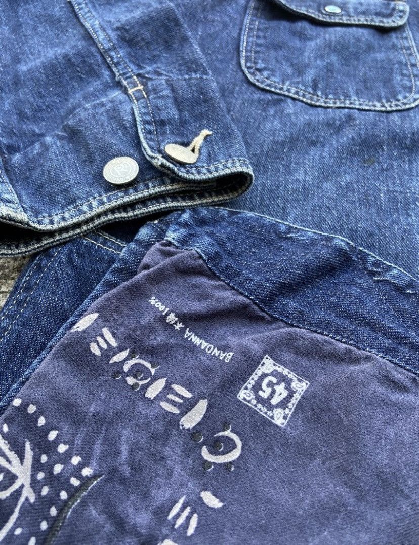 45rpm Vintage Indigo Denim Work Jacket Button R 45RPM Japan Made Size US L / EU 52-54 / 3 - 9 Thumbnail