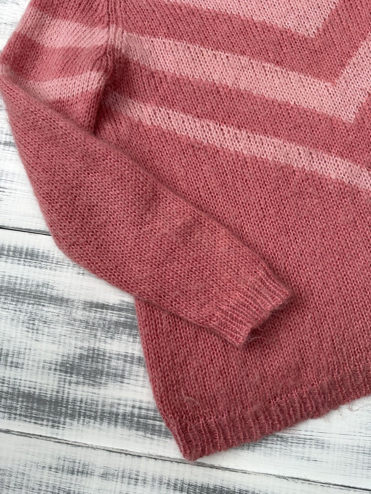 Sezane LA MAILLE SEZANE Rose Pink Kid Mohair Wool Blend Sweater Size M / US 6-8 / IT 42-44 - 8 Thumbnail