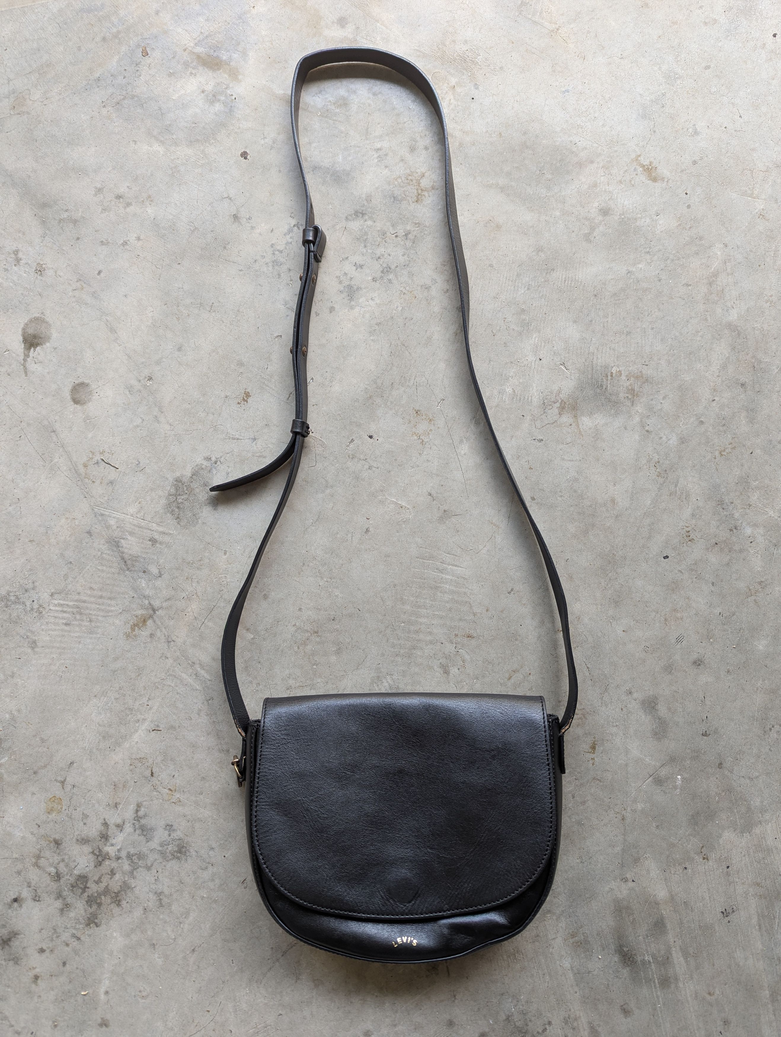 Levis Leather Sling Bag Made in Italy