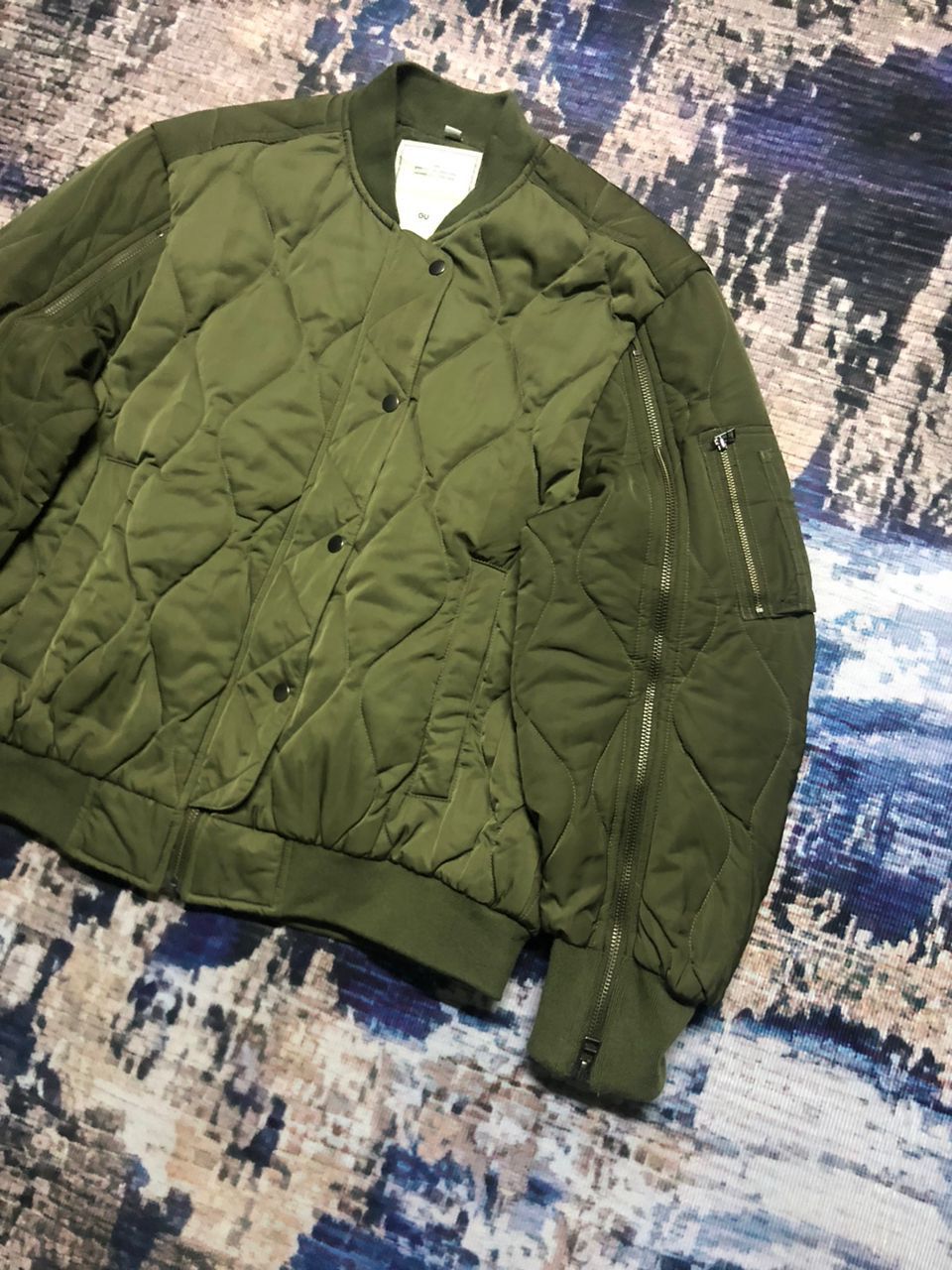 GU Gu x Rokh Quilted Bomber Jacket Zipper Sleeve Size S / US 4 / IT 40 - 5 Thumbnail