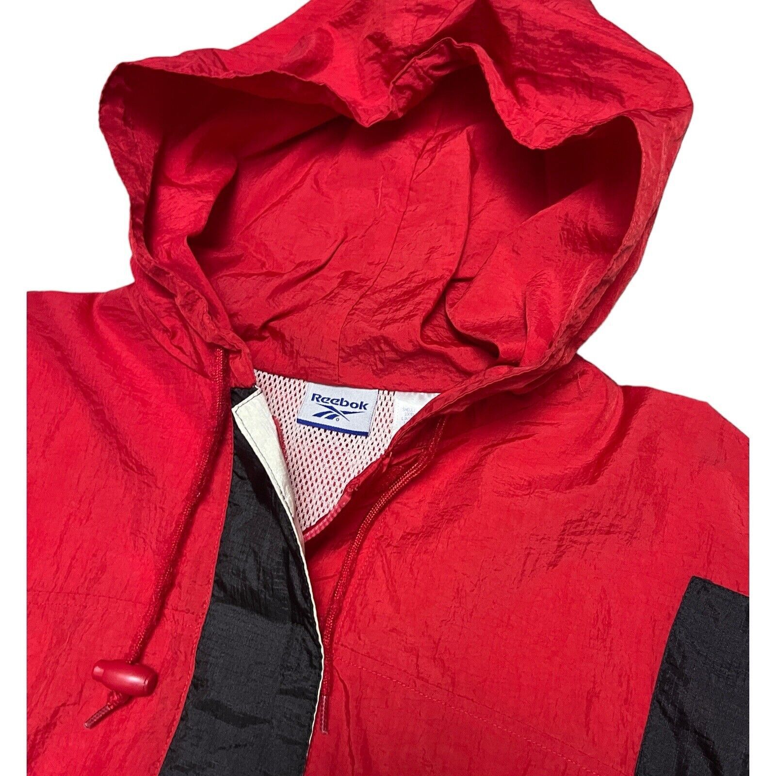 Reebok VINTAGE Y2K Reebok Red Light Windbreaker Streetwear Jacket Size US L / EU 52-54 / 3 - 3 Thumbnail