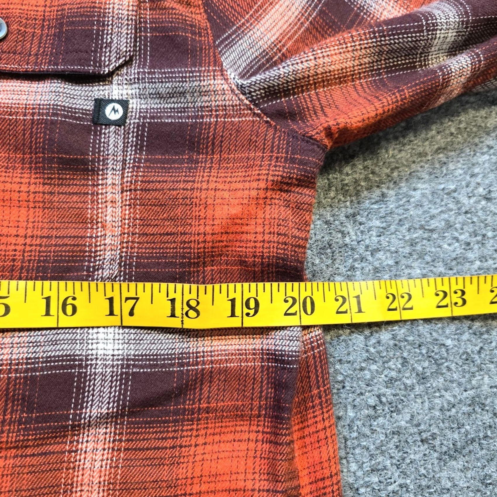 Marmot Marmot Shirt Men Small Orange Plaid Flannel Button Long Sleeve Camp Hike Outdoor Size US S / EU 44-46 / 1 - 6 Thumbnail