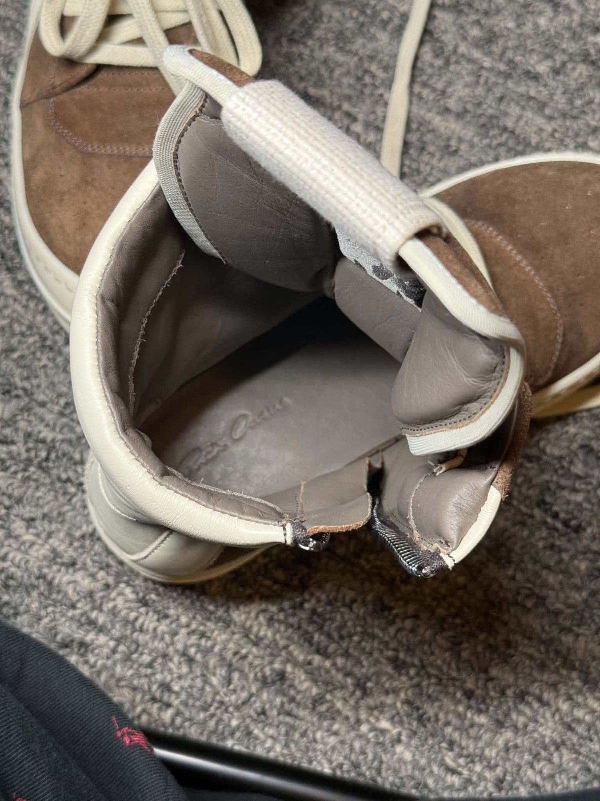 Rick Owens 2017 Rick Owens Geobasket Brown/Milk Size US 5.5 / IT 35.5 - 11 Thumbnail