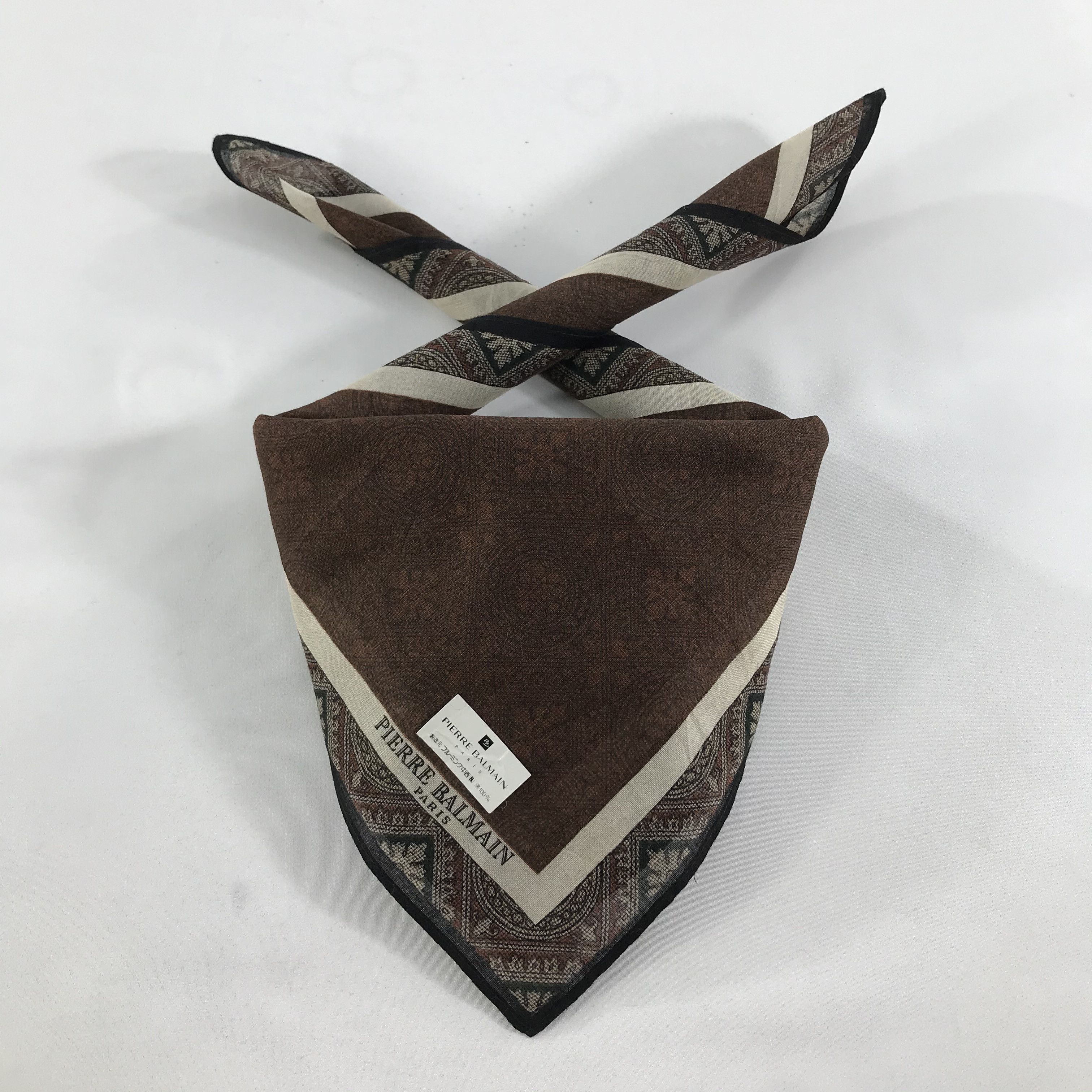 Pierre Balmain × Vintage Pierre Balmain Bandana / Handkerchief / Neckerchief - S1616 Size ONE SIZE - 3 Thumbnail
