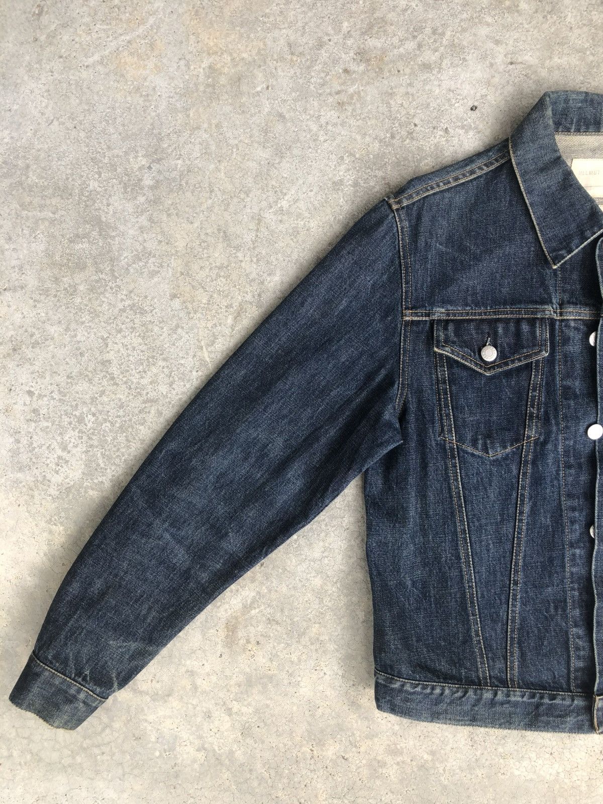 Helmut Lang Helmut Lang Classic Raw Denim Jacket Size US L / EU 52-54 / 3 - 3 Thumbnail