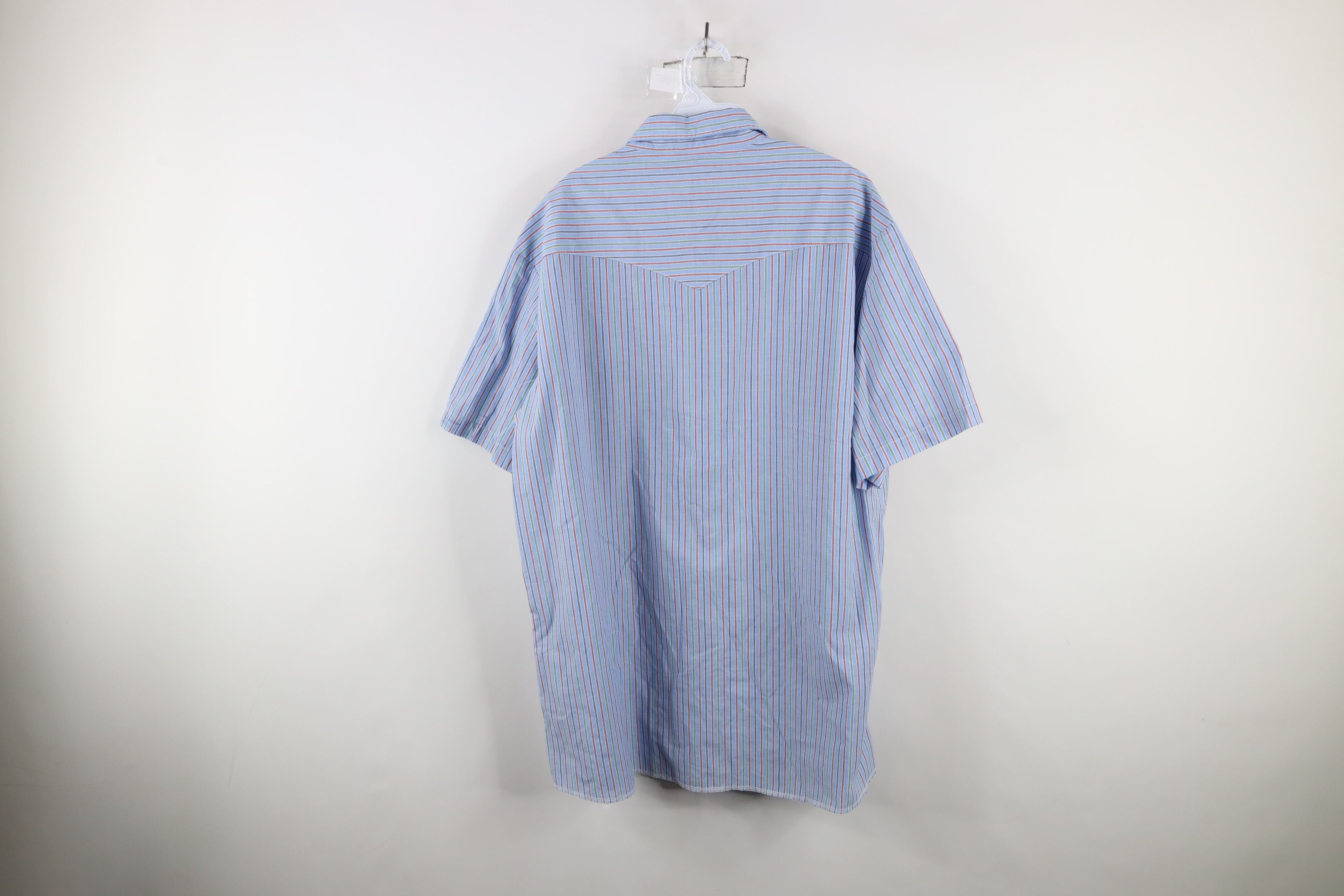 Vintage × Wrangler Vintage 90s Wrangler Striped Western Snap Button Shirt Size US XXL / EU 58 / 5 - 8 Thumbnail