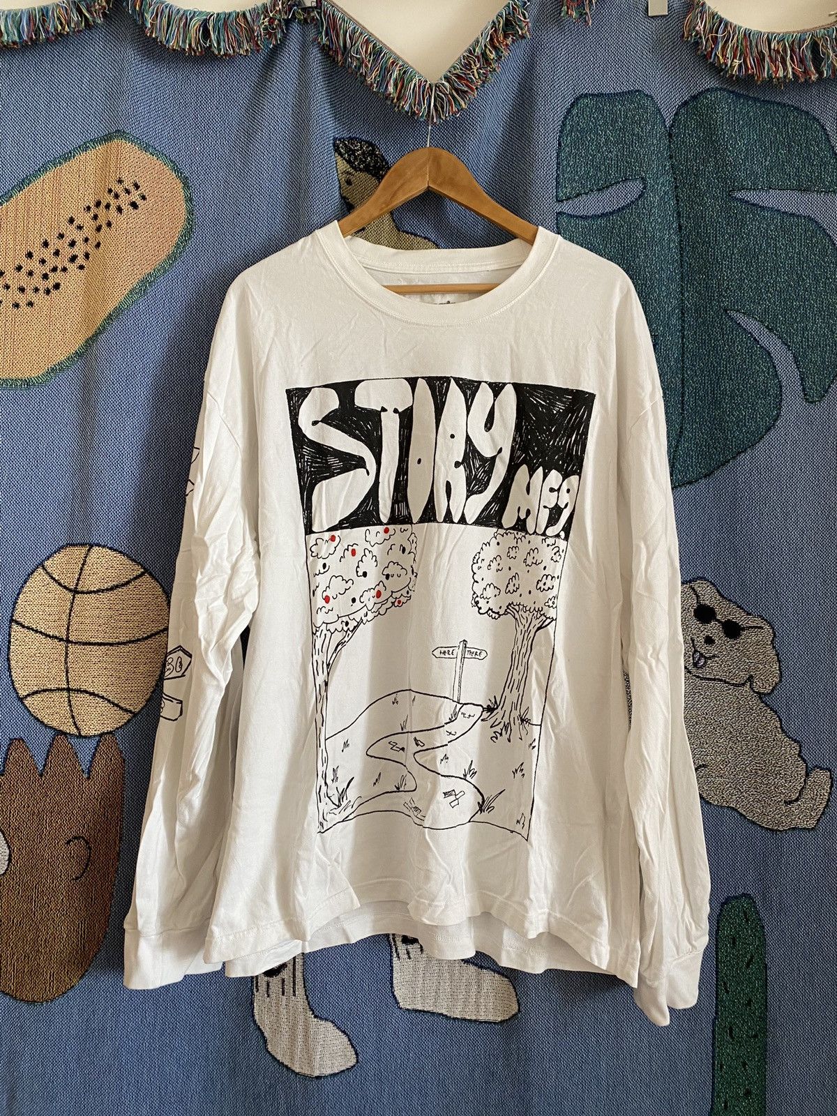 image of Story Mfg Grateful Tee Sweet Route Kapital Bode Needles Cpfm in White, Men's (Size XL)