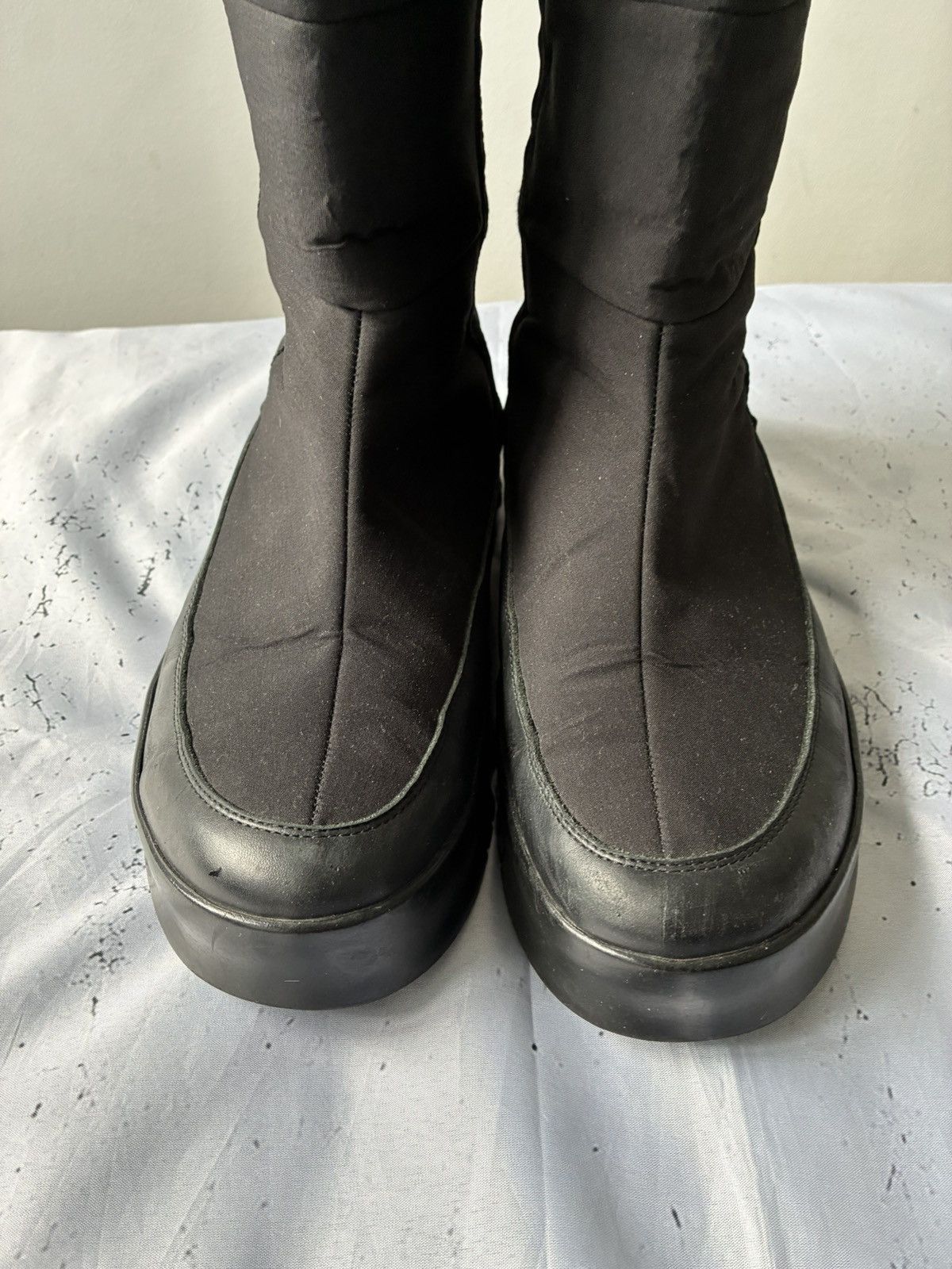 Prada 00s PRADA Linea Rossa Black Nylon Quilted Snow Boots Size US 12 / EU 45 - 6 Thumbnail