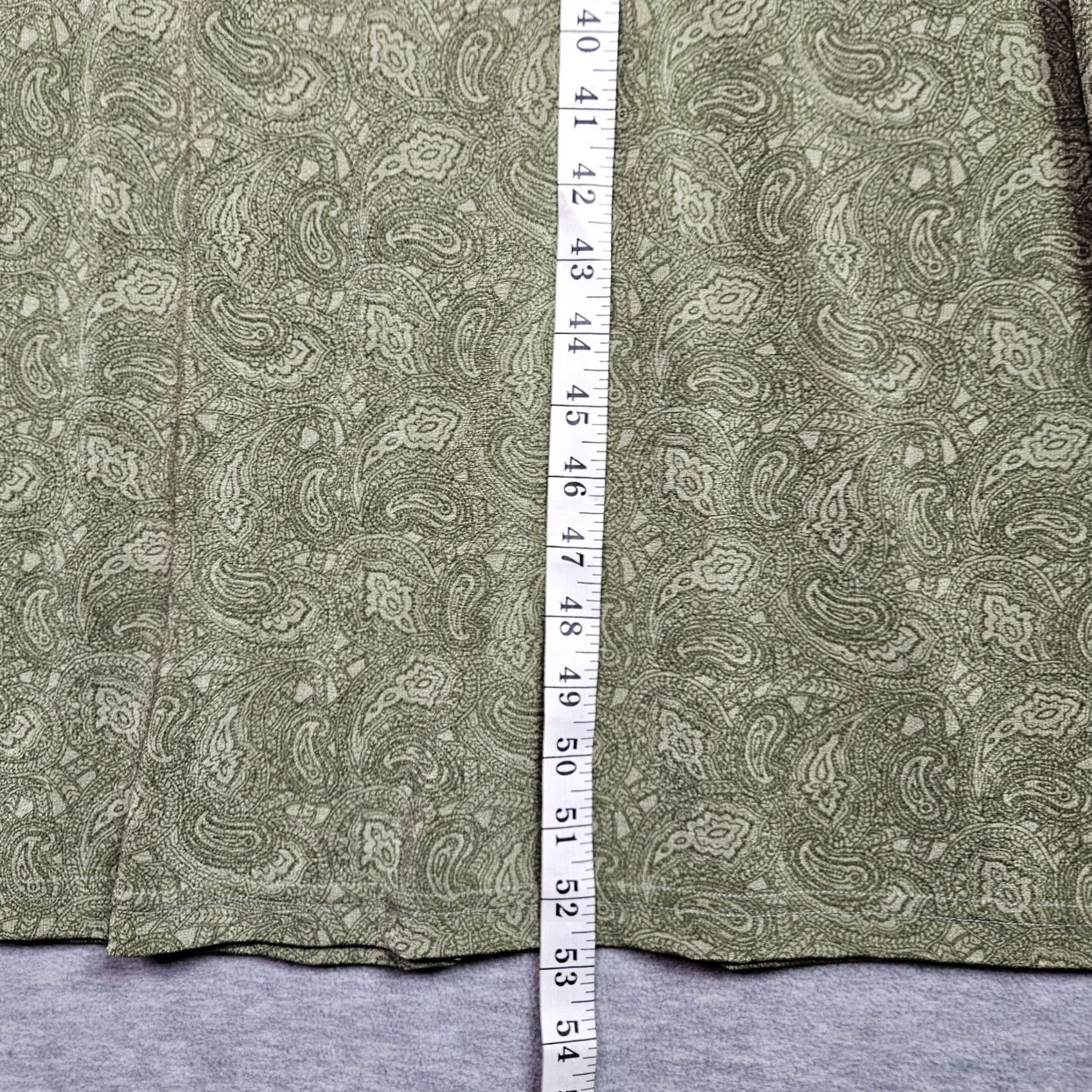 Vintage VINTAGE Lira Green Floral Dress 2 Piece Set Cover Up Women M Size All Season Lightweight Pockets A-Line Shirt? Size M / US 6-8 / IT 42-44 - 7 Thumbnail