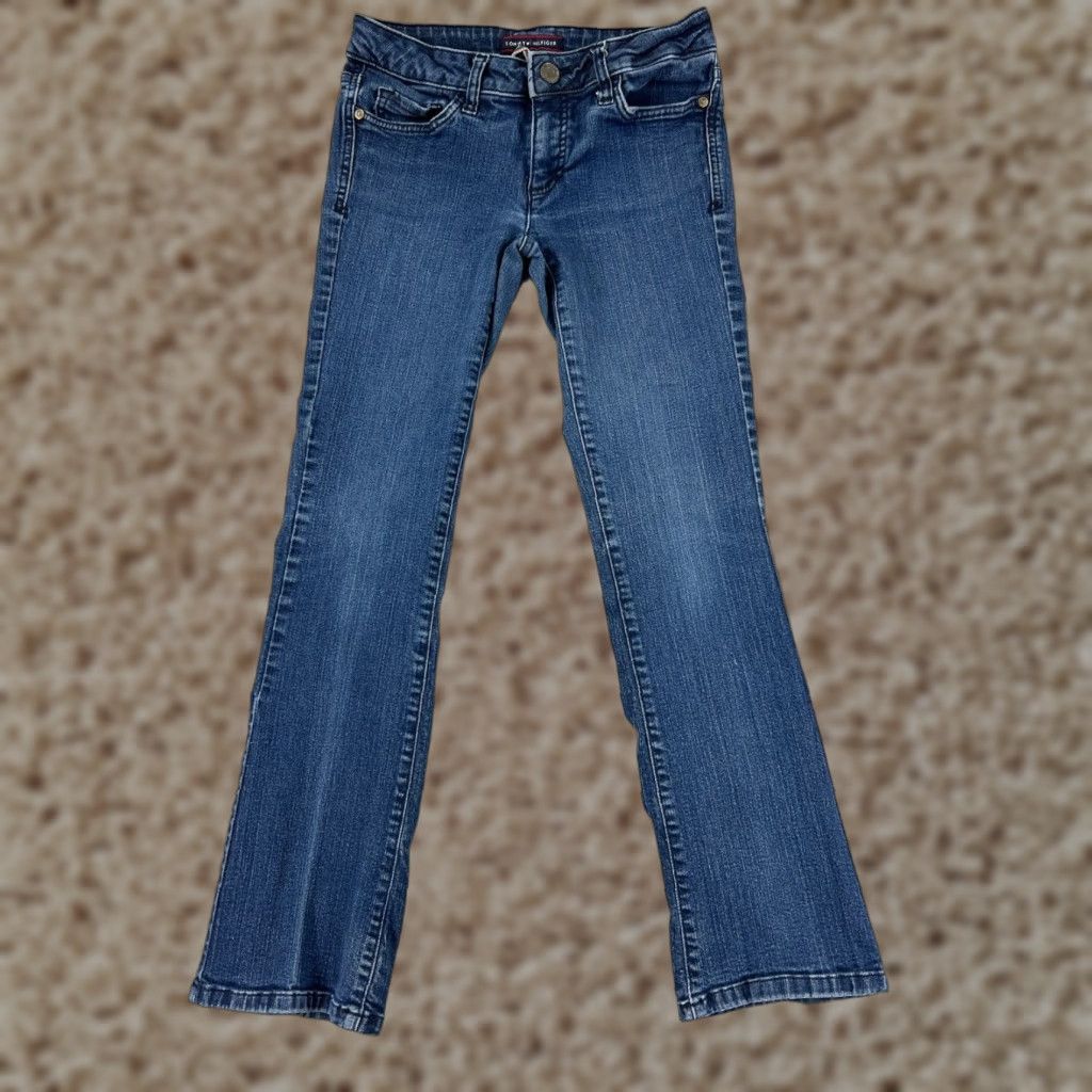 Tommy Hilfiger Tommy Hilfiger Women Jeans Bootcut 0 Blue Denim 5-Pocket Regular Rise 26" Inseam 27" Cotton Blend Size 25" / US 0 / IT 36 - 1 Thumbnail
