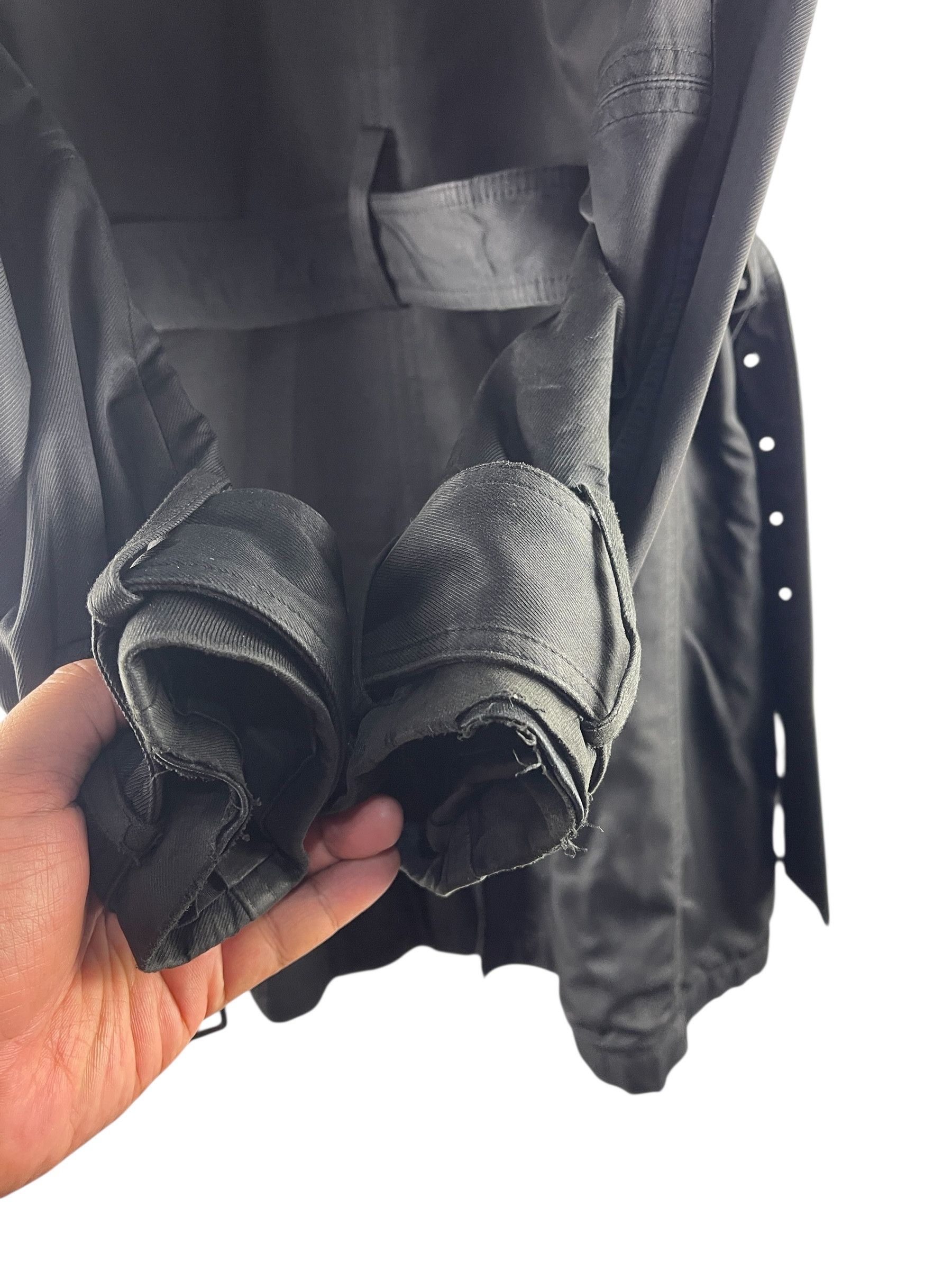 semanticdesign Semanticdesign Black Double-Breasted Trench Coat Jacket Size US M / EU 48-50 / 2 - 13 Thumbnail