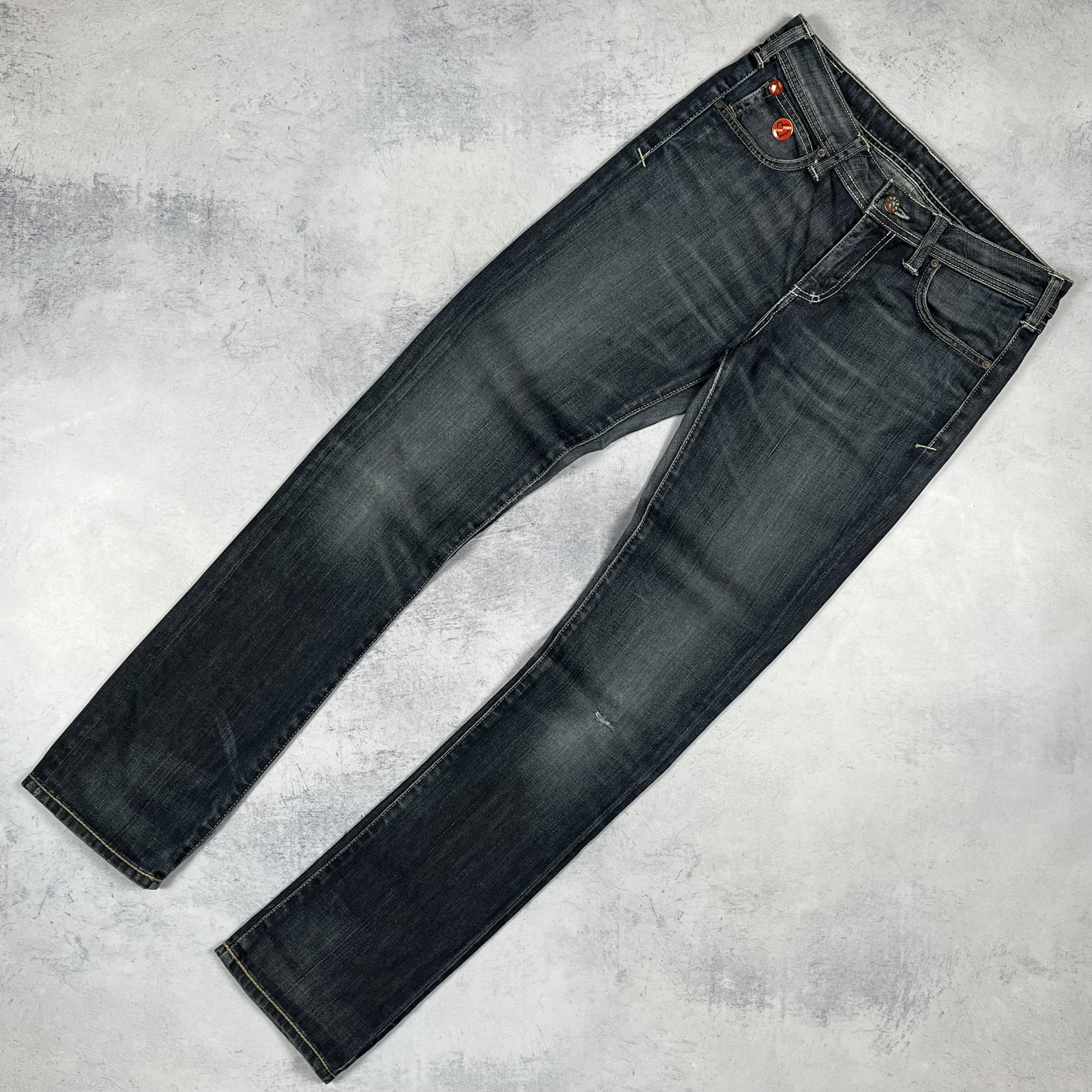 Evisu × Puma Vintage Evisu X Puma Y2K Low Rise Jeans Pants Size 29" - 11 Thumbnail