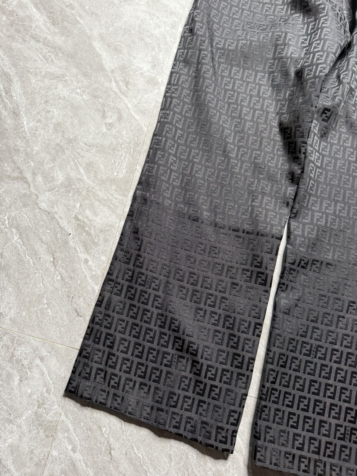 Fendi Fendi Black Monogram Pants (Unisex) Size US 28 / EU 44 - 10 Thumbnail