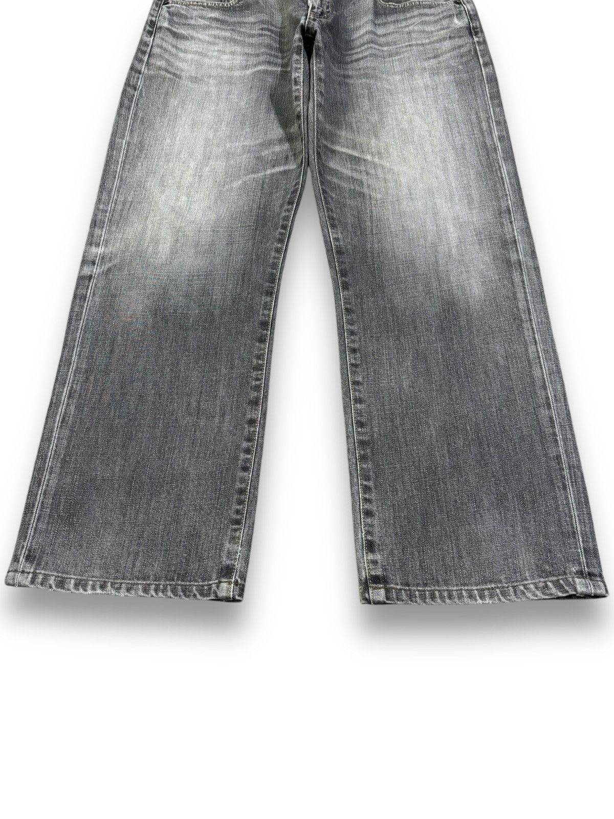 Undercover × Uniqlo Vintage Uniqlo S002 Faded Washed Whiskers Loose Fit Jeans Size US 35 - 7 Thumbnail