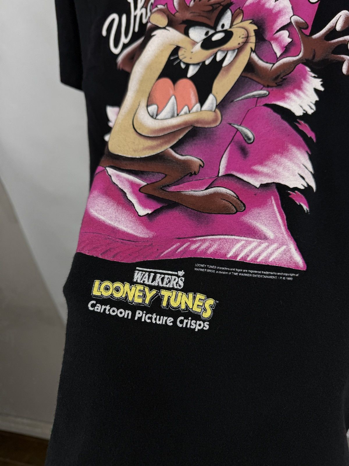 Warner Bros 🇺🇸 Vintage 1993 Taz Tasmanian Devil Warner Bros T-Shirt Retro Size US M / EU 48-50 / 2 - 5 Thumbnail