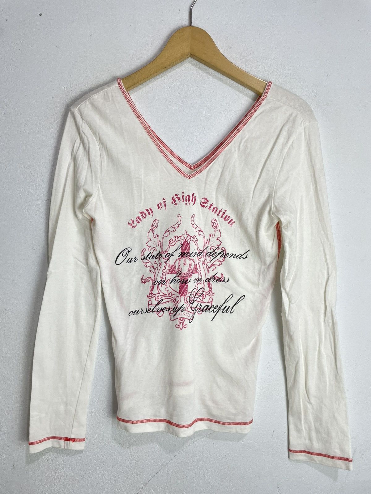 If Six Was Nine Y2k Goth Punk Poem Longsleeve Size S / US 4 / IT 40 - 1 Thumbnail