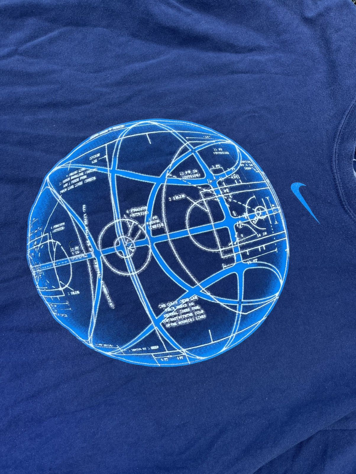 Nike Nike Globe Graphic Tee Blue XL Streetwear Size US XL / EU 56 / 4 - 4 Thumbnail