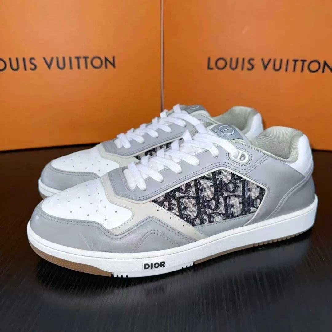Dior Dior B27 Sneakers White Grey Size 43 Size US 10 / EU 43 - 1 Thumbnail
