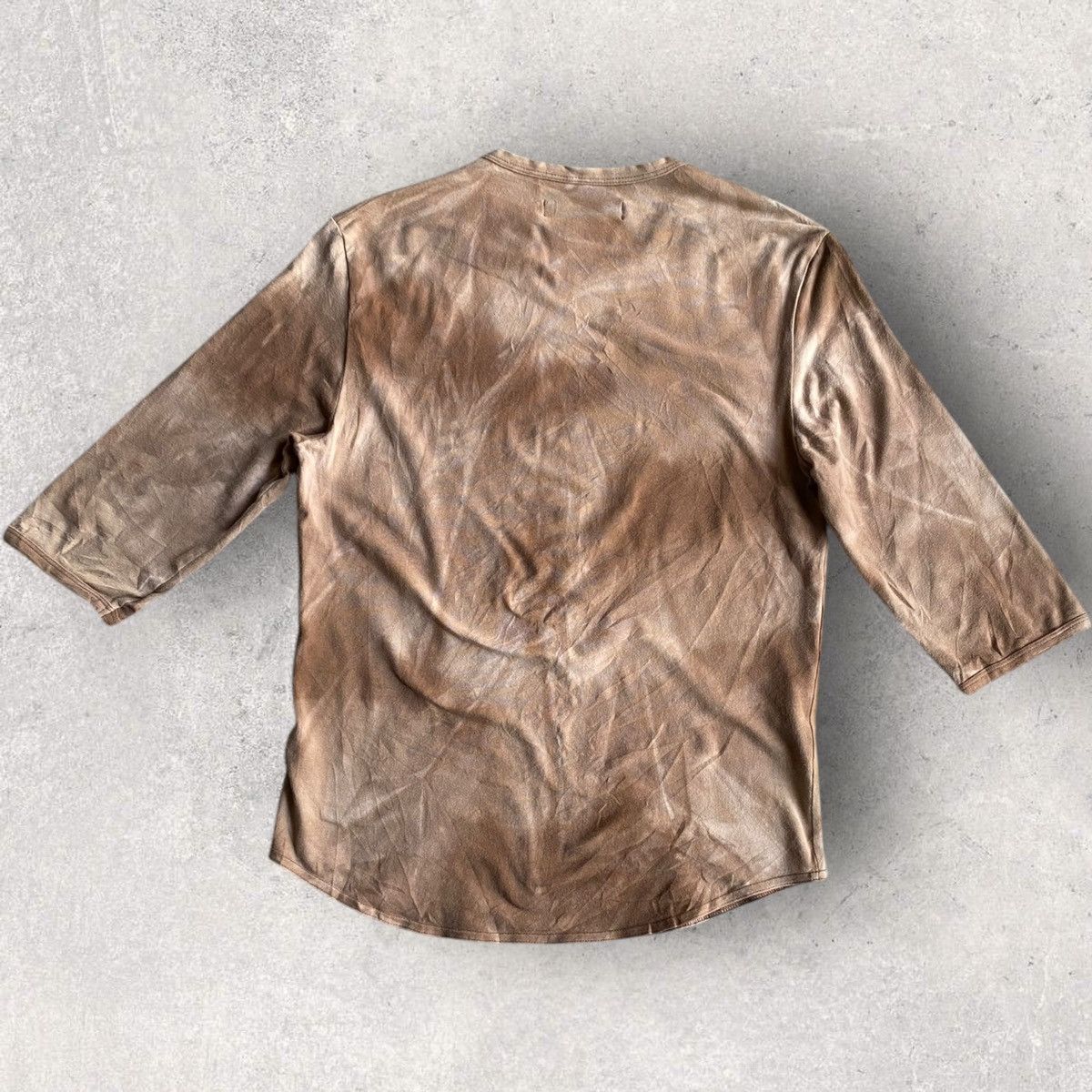 Raf Simons SS 1998 “Black Palm” Brown Tie Dye T-shirt Size US M / EU 48-50 / 2 - 2 Thumbnail