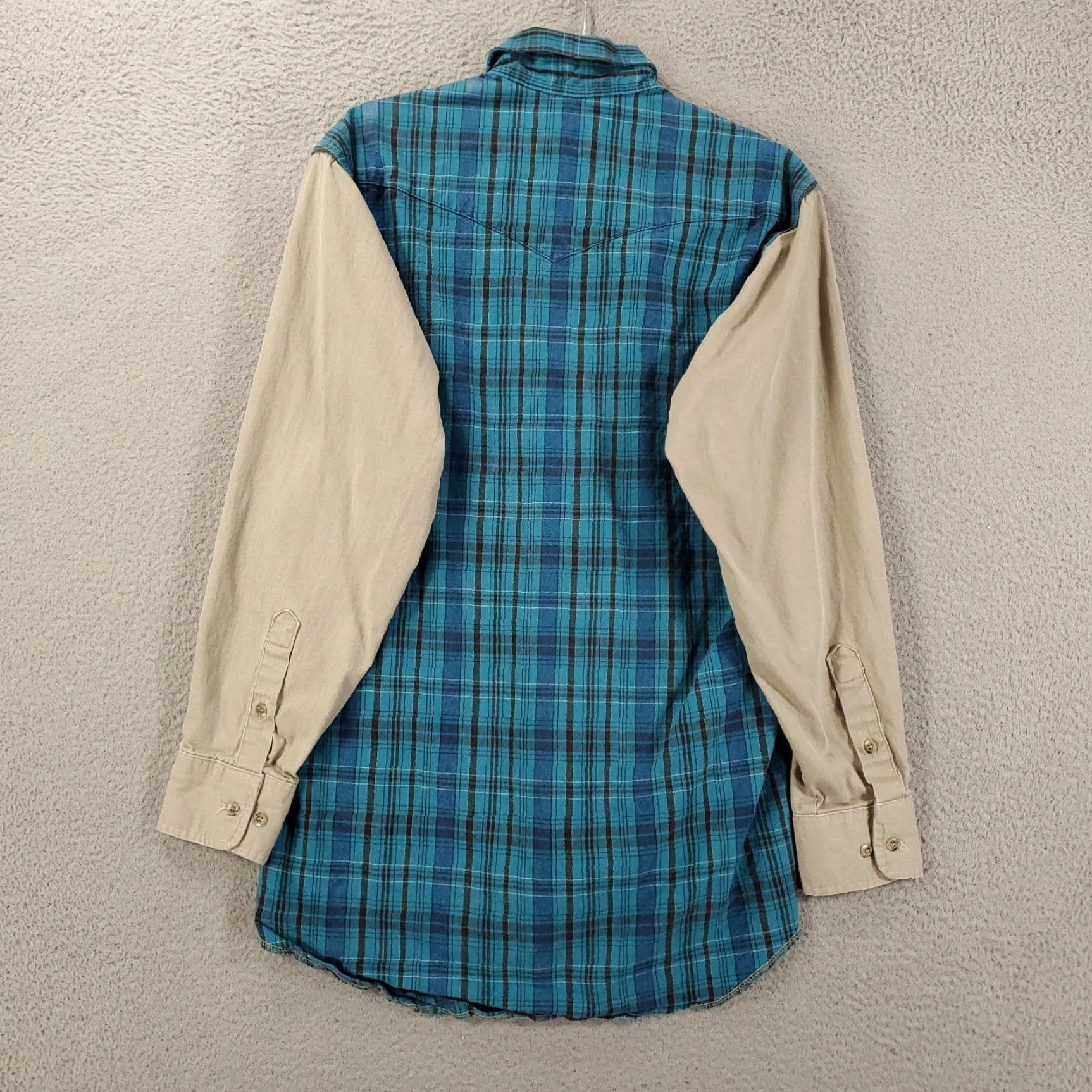 Wrangler VINTAGE Wrangler Button-Up Shirt Mens Small Blue Plaid Long Sleeve Cowboy Cut Retro 90s Western Size US S / EU 44-46 / 1 - 8 Thumbnail