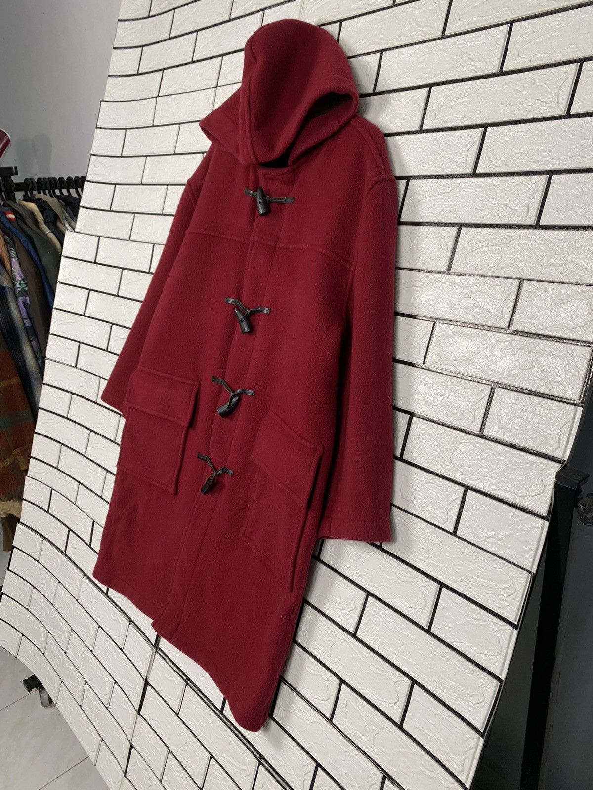Burberry 🔥VINTAGE DUFFLE WOOL JACKET BURBERRYS CHECK TARTAN BLANKET Size US M / EU 48-50 / 2 - 3 Thumbnail