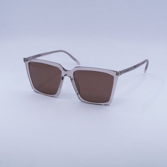 Saint Laurent Paris New Saint Laurent SL474 003 Sunglasses - Nude Frame, Brown Size ONE SIZE - 5 Thumbnail
