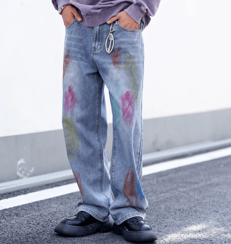 Vision Streetwear Jeans Trendy Color Personalized Graffiti Size US 34 / EU 50 - 3 Thumbnail