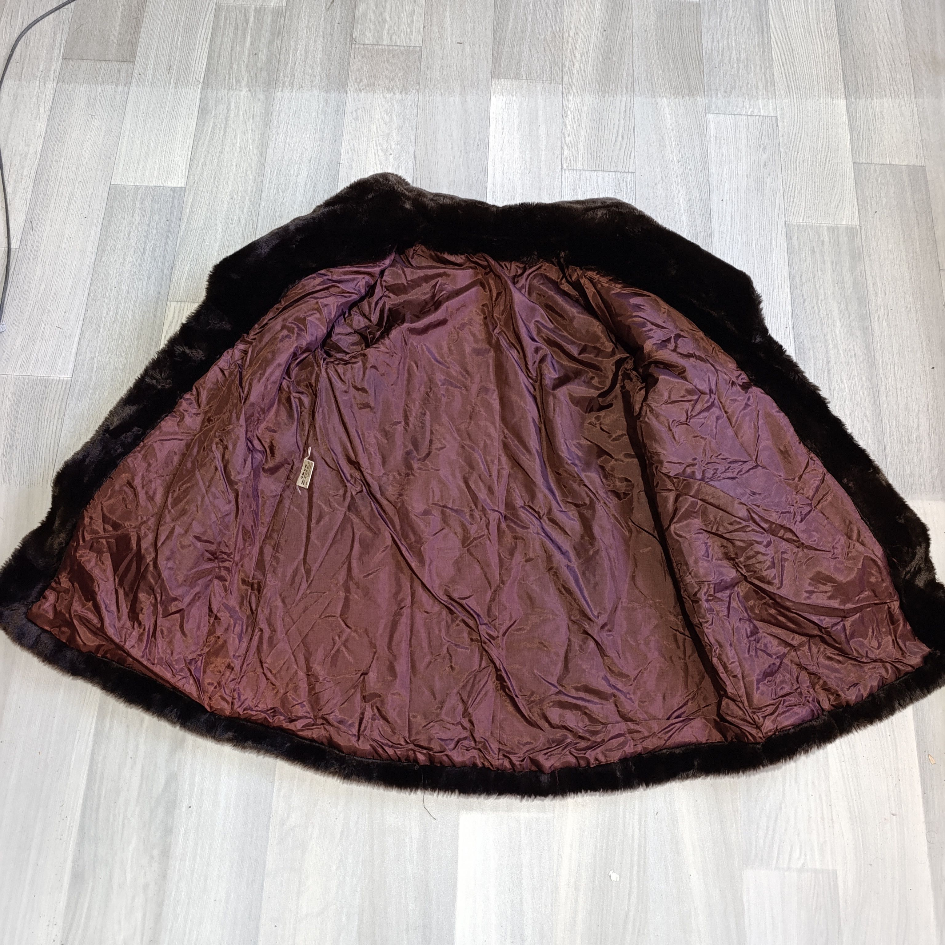Other VINTAGE FAUX FUR COAT BROWN CHOCOLATE 🤎 Size 3XL / US 20-22 - 2 Thumbnail